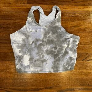 Athleta Gray Blue Sports Bra with Long Torso